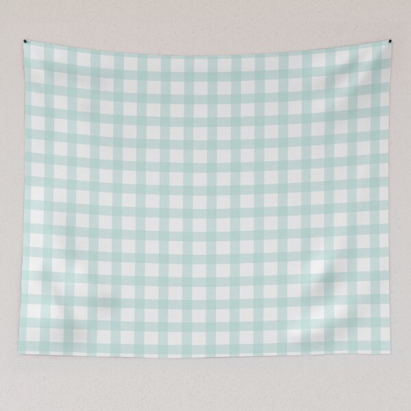 Item preview, Background of pastel sky blue plaid pattern  designed and sold by Victoria Riabov.