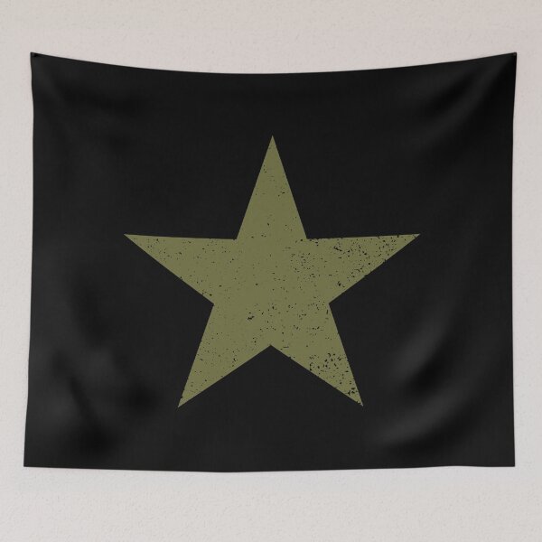 Item preview, Green Olive Drab Star (On Black) designed and sold by STUDIO-72.