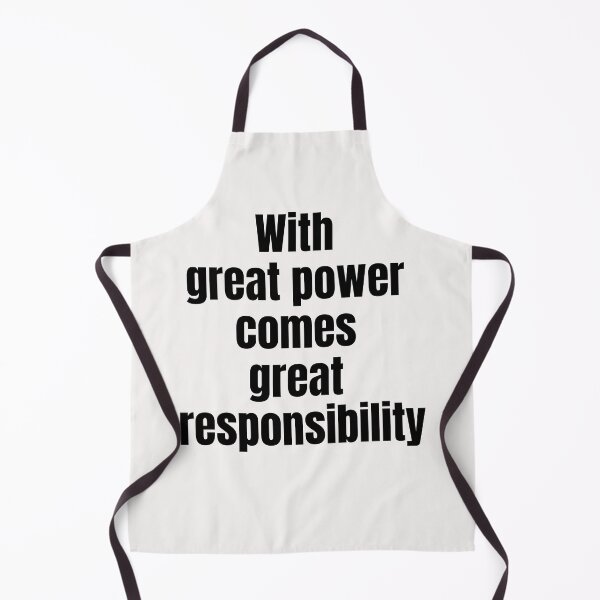 Item preview, With Great Power Comes Great Responsibility. Text only design designed and sold by JellyBeenzz.