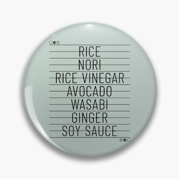 Item preview, Common Sushi Ingredients and Sides - I Love Sushi designed and sold by ClickForMore.