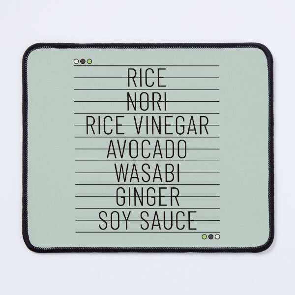 Item preview, Common Sushi Ingredients and Sides - I Love Sushi designed and sold by ClickForMore.
