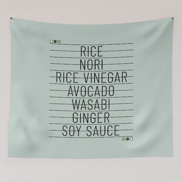 Item preview, Common Sushi Ingredients and Sides - I Love Sushi designed and sold by ClickForMore.