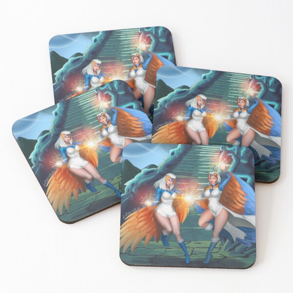 Item preview, 2 Twins Witches Heroes In Fantasy World designed and sold by ladykraken.