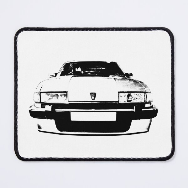 Item preview, Rover SD1 1980s British classic car monoblock black and white designed and sold by soitwouldseem.