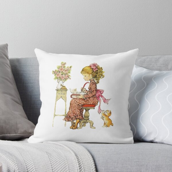 Item preview, Sarah Kay writing a letter with Kitten playing designed and sold by jwebmarket.