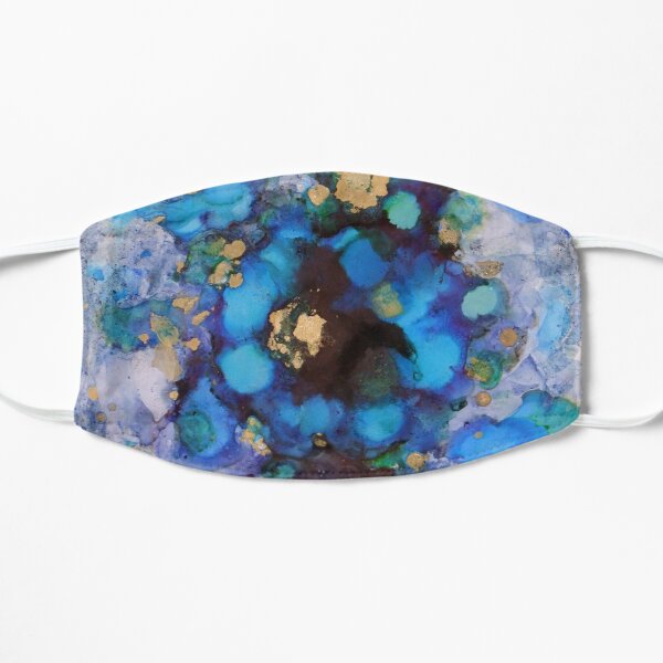 Blue Flower Flat Mask