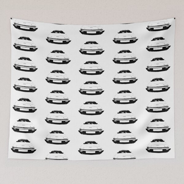 Item preview, Triumph TR7 British classic car monoblock black and white designed and sold by soitwouldseem.