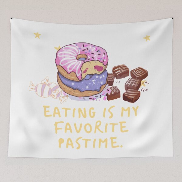 Item preview, Eating is my favourite past time designed and sold by Kawaiishizz.