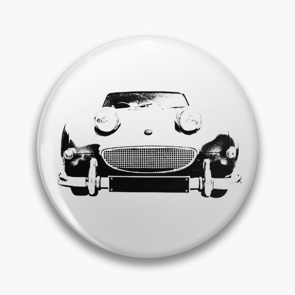 Item preview, Austin Healey Sprite British 1960s classic car monoblock black and white designed and sold by soitwouldseem.