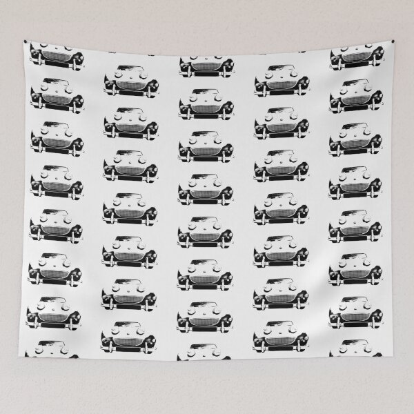 Item preview, Austin Healey Sprite British 1960s classic car monoblock black and white designed and sold by soitwouldseem.
