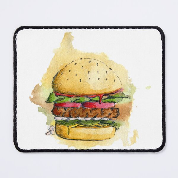 Item preview, Aquarell Cheesburger designed and sold by Rhiannon Redfern.