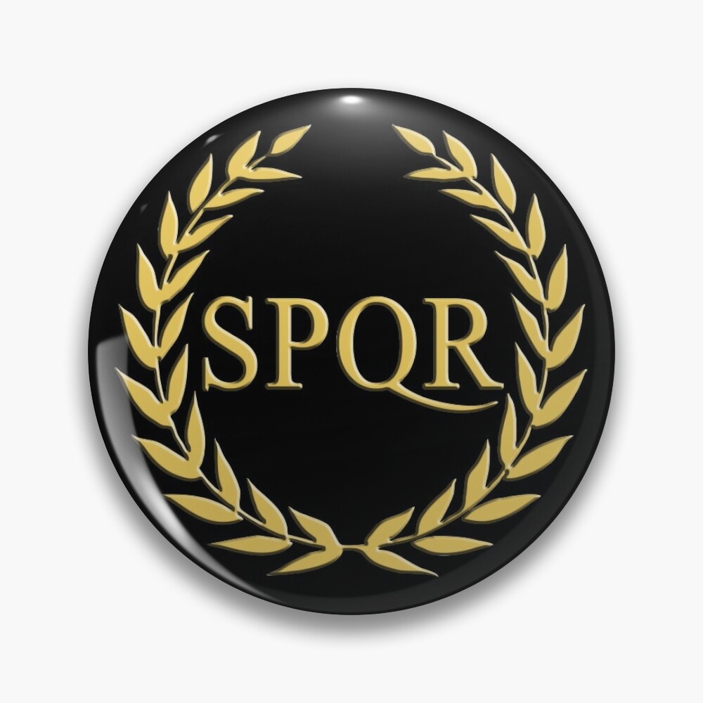 SPQR Roman Empire Rome Senate Pin for Sale by TheAplus