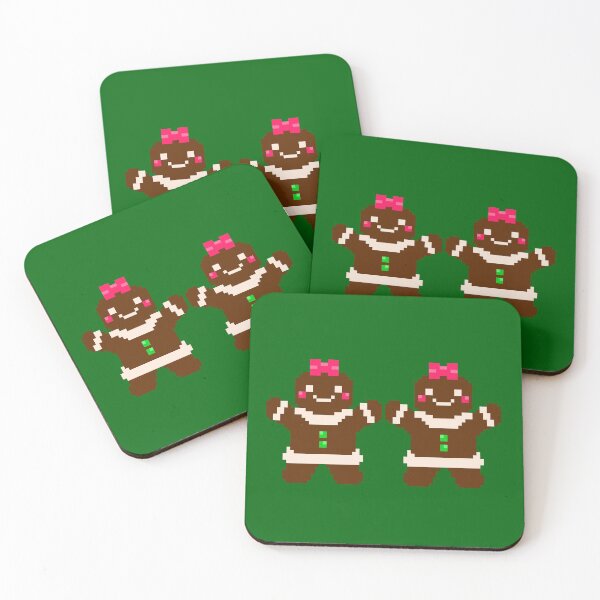 Item preview, Pixel Gingerbread Girls designed and sold by rin3d .
