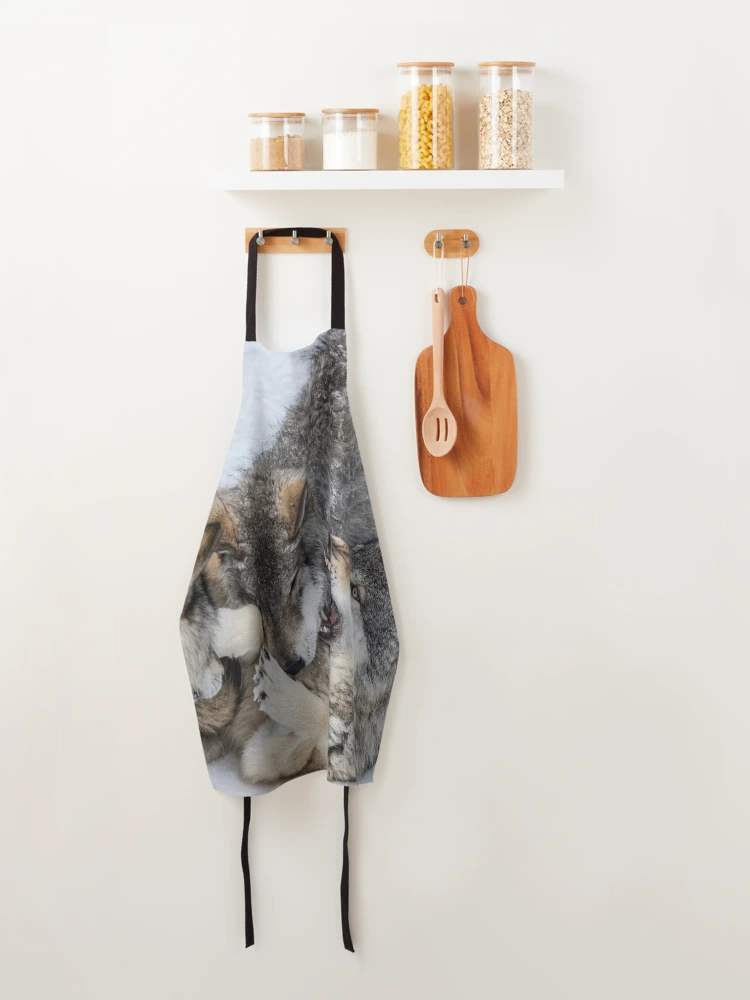 Thumbnail 4 of 6, Apron, Timber Wolves Playing designed and sold by WolvesOnly.