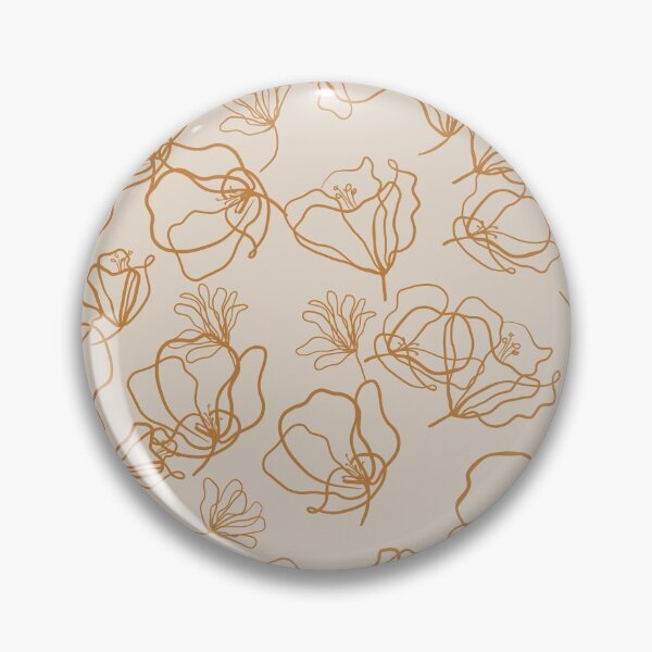 Item preview, Flores abstractas - beige designed and sold by MoshitoDesigns.