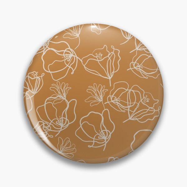 Item preview, Abstract flowers - rust designed and sold by MoshitoDesigns.