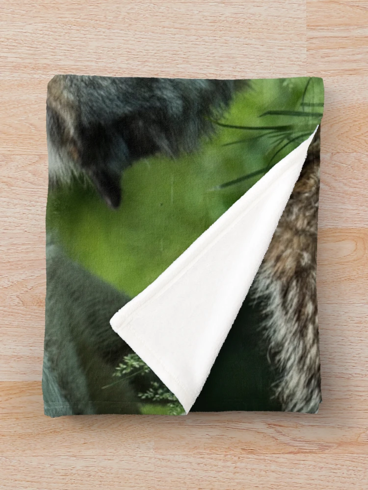 Thumbnail 3 of 6, Throw Blanket, Timber Wolves Playing designed and sold by WolvesOnly.