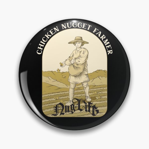 Item preview, Funny Chicken Nugget Farmer Nug Life designed and sold by Basti09.