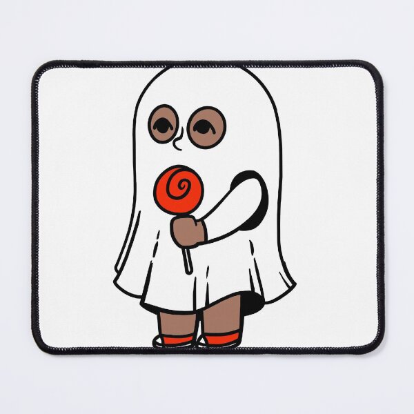 Item preview, Young kid in ghost costume with lollipop designed and sold by fouadik.