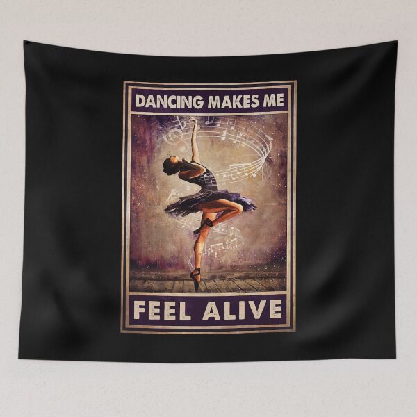 Item preview, Dancing Makes Me Fell Alive - Ballet Dancer Girl designed and sold by douglasNVD.