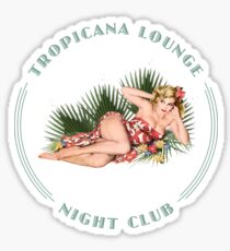 Tropicana Lounge Night Club Hula Girl 2 Sticker