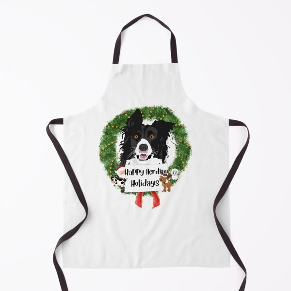 Item preview, Happy Herding Dog Holidays Wreath designed and sold by Willyboy16.