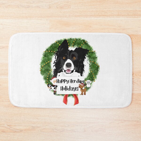 Item preview, Happy Herding Dog Holidays Wreath  designed and sold by Willyboy16.
