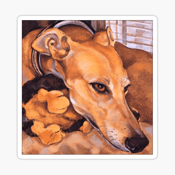 Greyhound Grace ~ Graphic Sticker