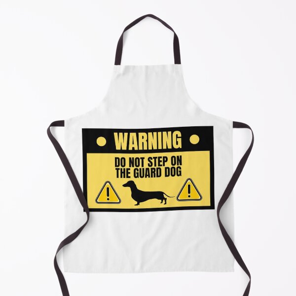 Item preview, Humorous Dachshund Guard Dog Warning designed and sold by Yaseee.