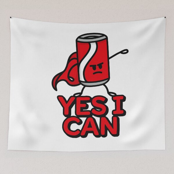 Item preview, Yes I can, funny Super Hero Superhero Cola can food puns designed and sold by LaundryFactory.