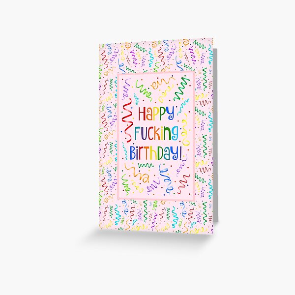 Aperçu de l'œuvre Joyeux anniversaire putain créée et vendue par KrisInStitches.