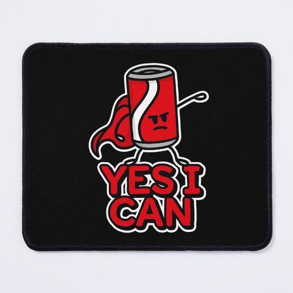 Item preview, Yes I can, funny Super Hero & funny kids food puns Cola can designed and sold by LaundryFactory.