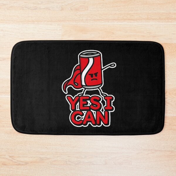 Item preview, Yes I can, funny Super Hero & funny kids food puns Cola can designed and sold by LaundryFactory.