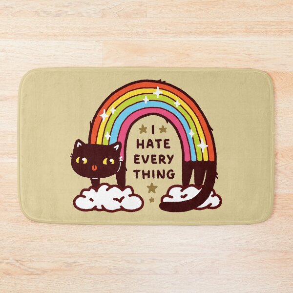 Item preview, Cute Sarcastic Rainbow Cat That Hates Everything designed and sold by LydiaLyd.