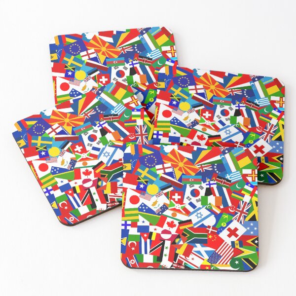 Item preview, World Flag Collage Background designed and sold by Prawny.