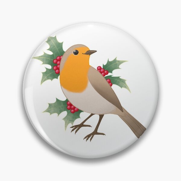 Item preview, Smiling European Robin designed and sold by Shanman-Art.