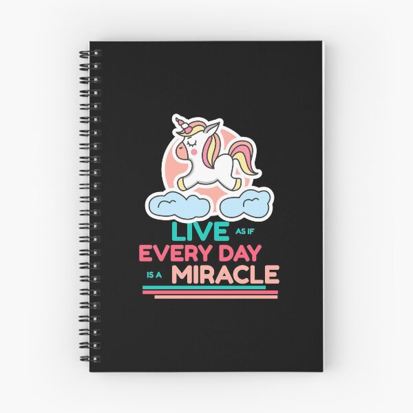Item preview, Live As If Every Day Is A Miracle - Unicorn designed and sold by TatteredFaith.
