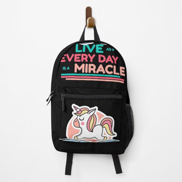 Item preview, Live As If Every Day Is A Miracle - Unicorn designed and sold by TatteredFaith.