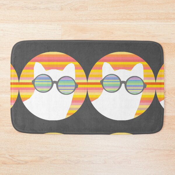 Item preview, Cat with rainbow colors  designed and sold by Paint84.