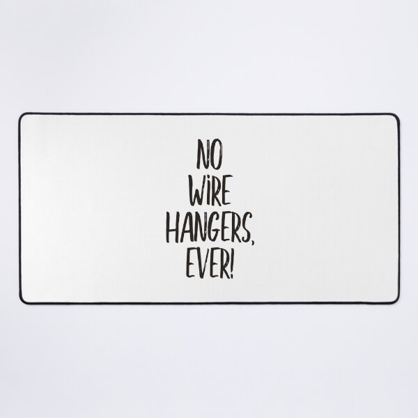 Item preview, No wire hangers, ever! (black) designed and sold by didijuca.