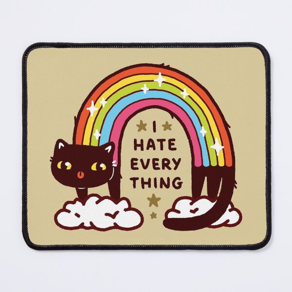 Item preview, Cute Sarcastic Rainbow Cat That Hates Everything designed and sold by LydiaLyd.