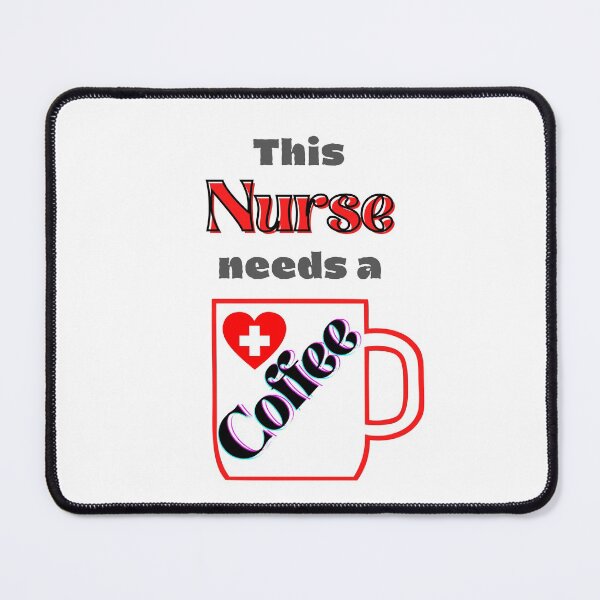 Item preview, This nurse needs a cup of coffee with red text and cup #4 designed and sold by AnnaBBS.