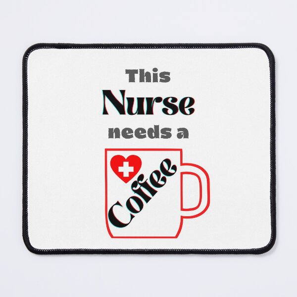 Item preview, This nurse needs a cup of coffee with red cup and black-grey text 3 designed and sold by AnnaBBS.