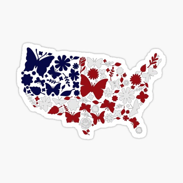 quot United States Map quot Sticker by - St,small,507x507 Pad,600x600,f8f8f8