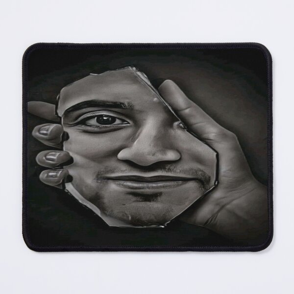 Item preview, Reflected face in broken mirror in hand designed and sold by Mo2mo.