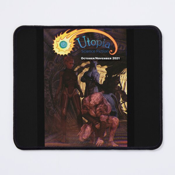 Utopia Science Fiction October 2021 Cover Art Mouse Pad