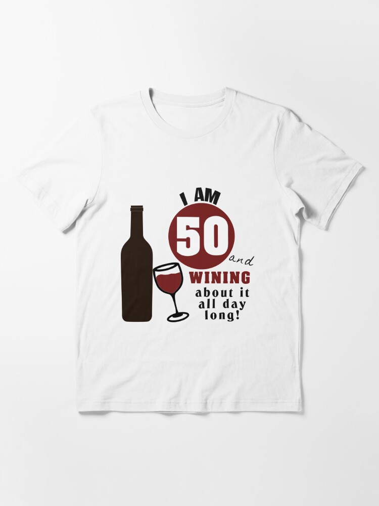 Funny 50th Birthday Wine Design