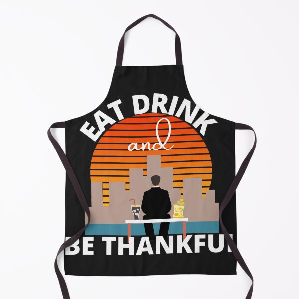 Item preview, Eat Drink and be Thankful (Lonely man with snacks) designed and sold by UnboundFull.