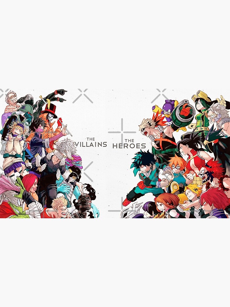 Discover Hero Anime - Heroes vs Villains Premium Matte Vertical Poster