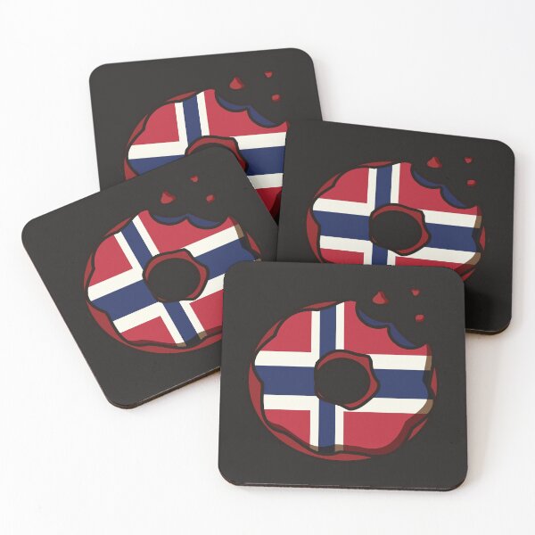 Item preview, Norway flag on a donut designed and sold by Donutlovers.